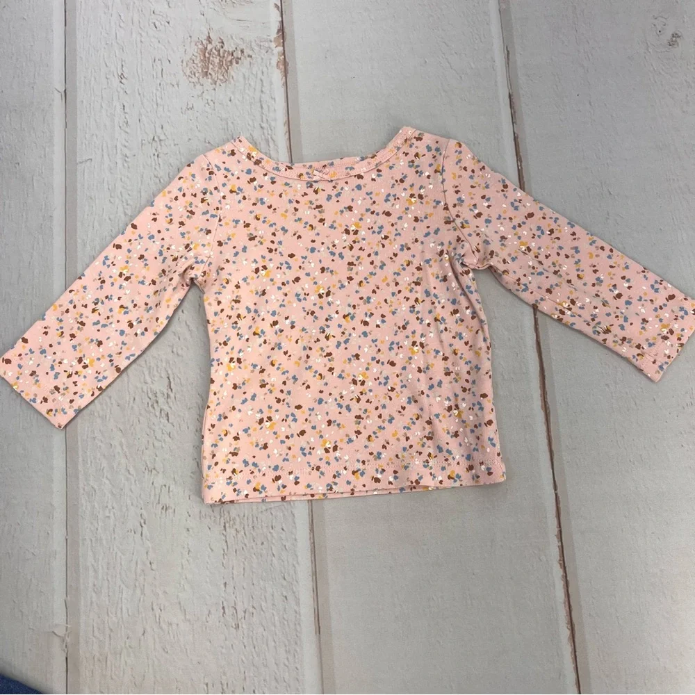 Baby 3-Piece Tee &‎ Chambray Jumper Set SIZE 18M